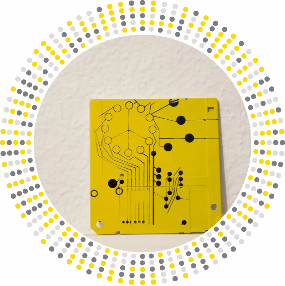 Peace I - 3.5" floppy disk artwork