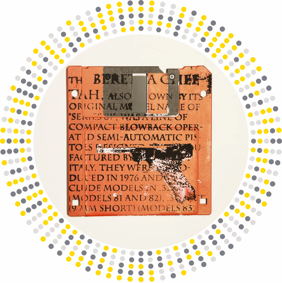 8 BIT Beretta on floppy disks