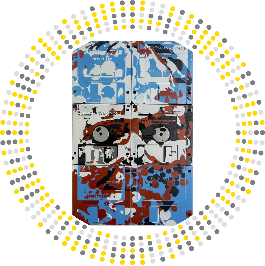 Are we the robots - floppy disk artwork