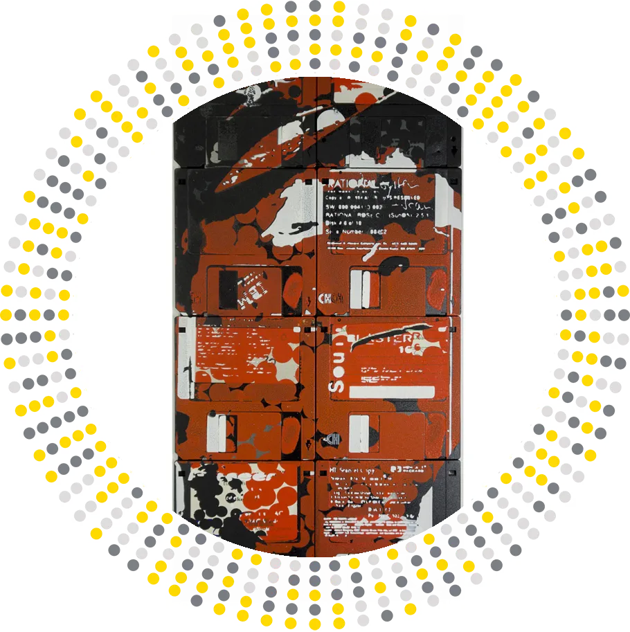 Are we the robots - floppy disk artwork