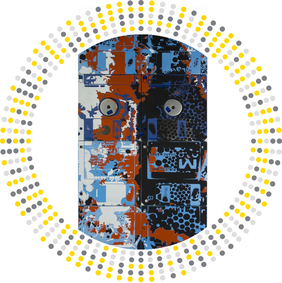 Are we the robotos - floppy disk artwork