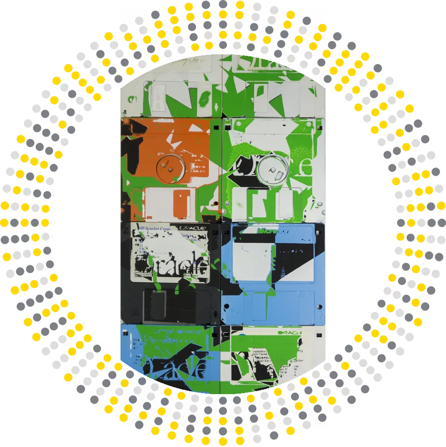 Are we the robotos - floppy disk artwork
