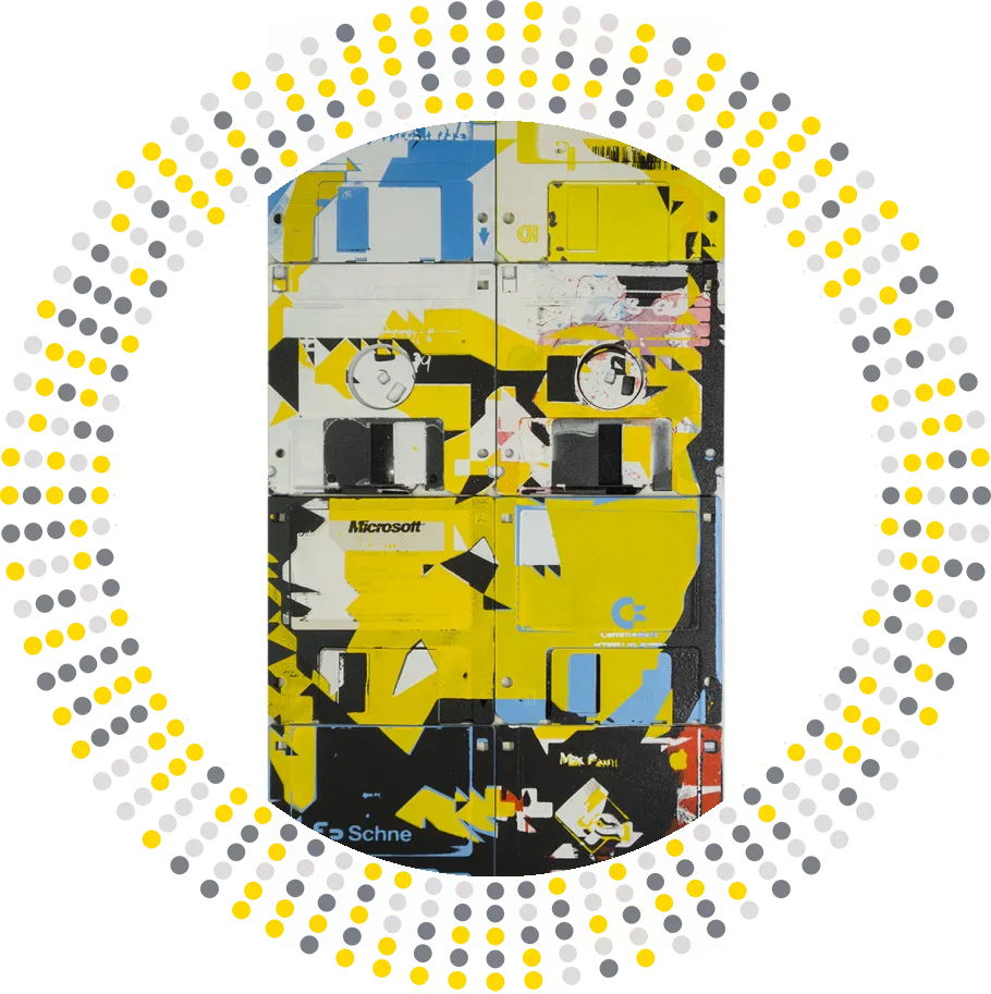 Are we the robotos - floppy disk artwork