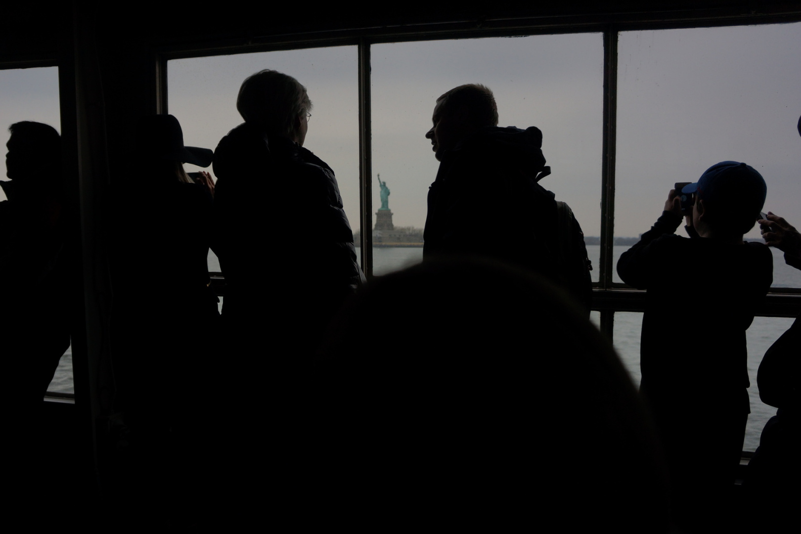 Miss Liberty - or what is visible of her