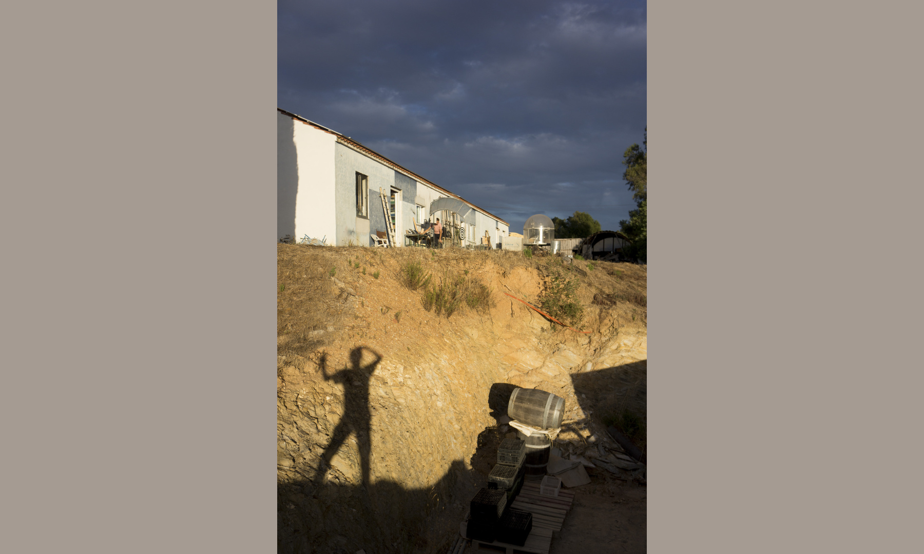 "Self portrait" during sundown in Tamera, Portugal "Self portrait" during sundown in Tamera, Portugal