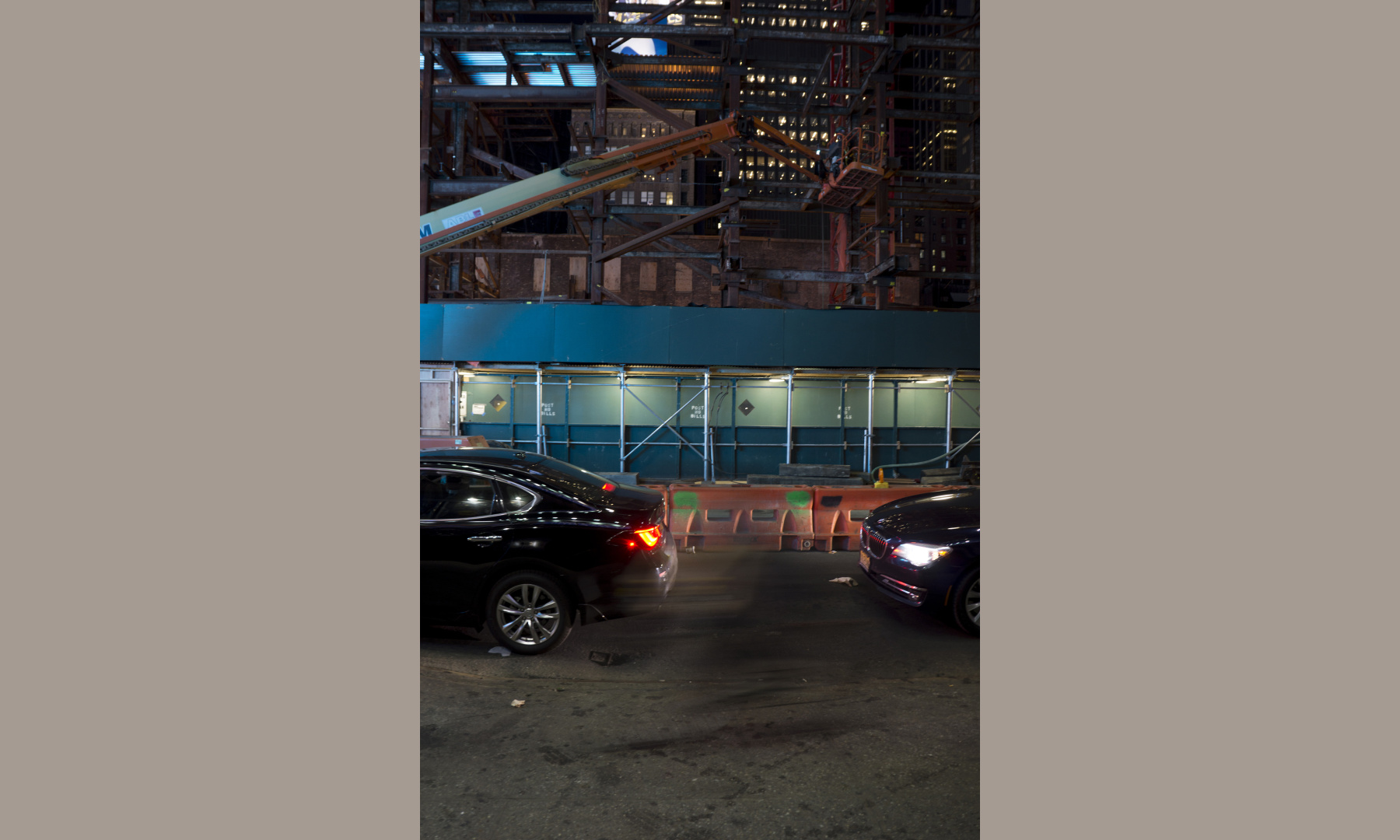 Cars passing by at the streets of New York while they vanish into thin air. Cars passing by at the streets of New York while they vanish into thin air.