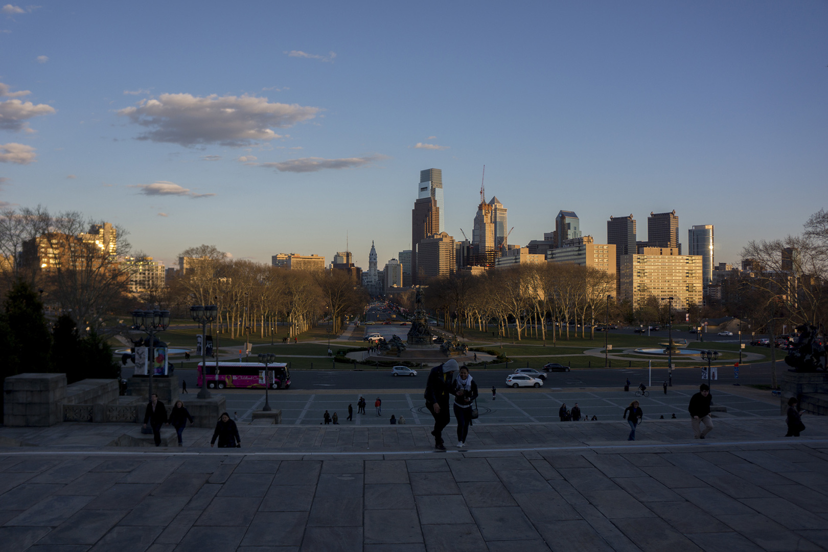The skyline of Philadelphia taken from the "Rocky Steps" The skyline of Philadelphia taken from the "Rocky Steps"