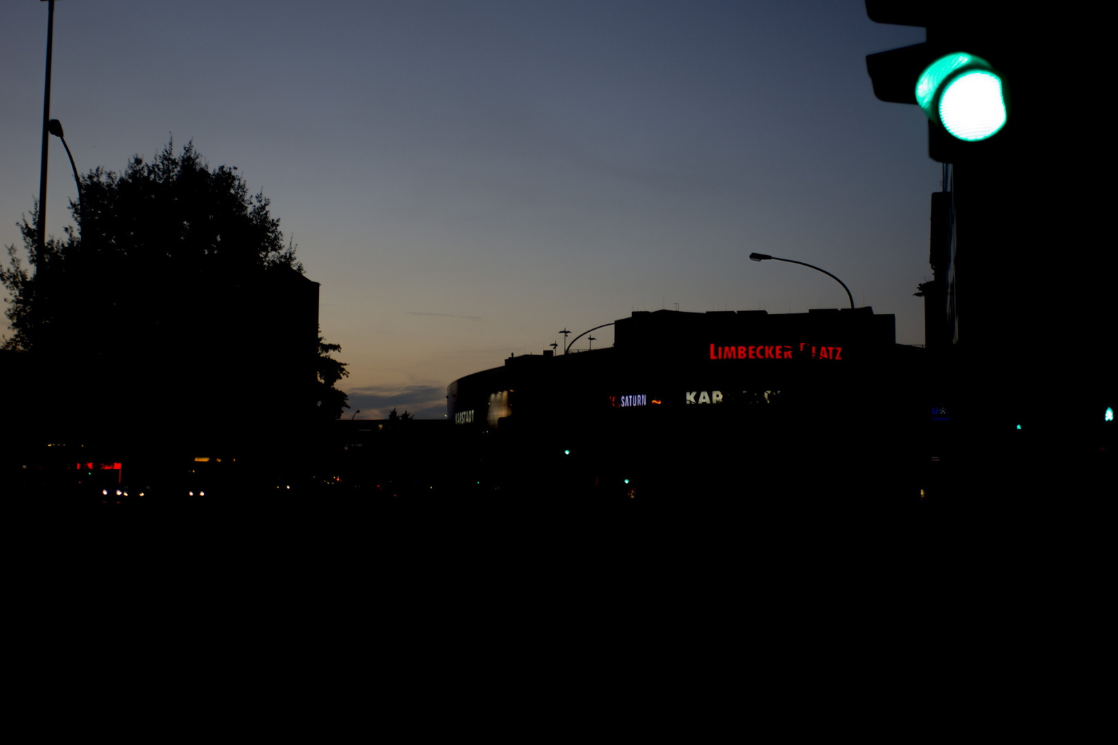 The Limbecker Platz, Essen, shortly after Sundown The Limbecker Platz, Essen, shortly after Sundown