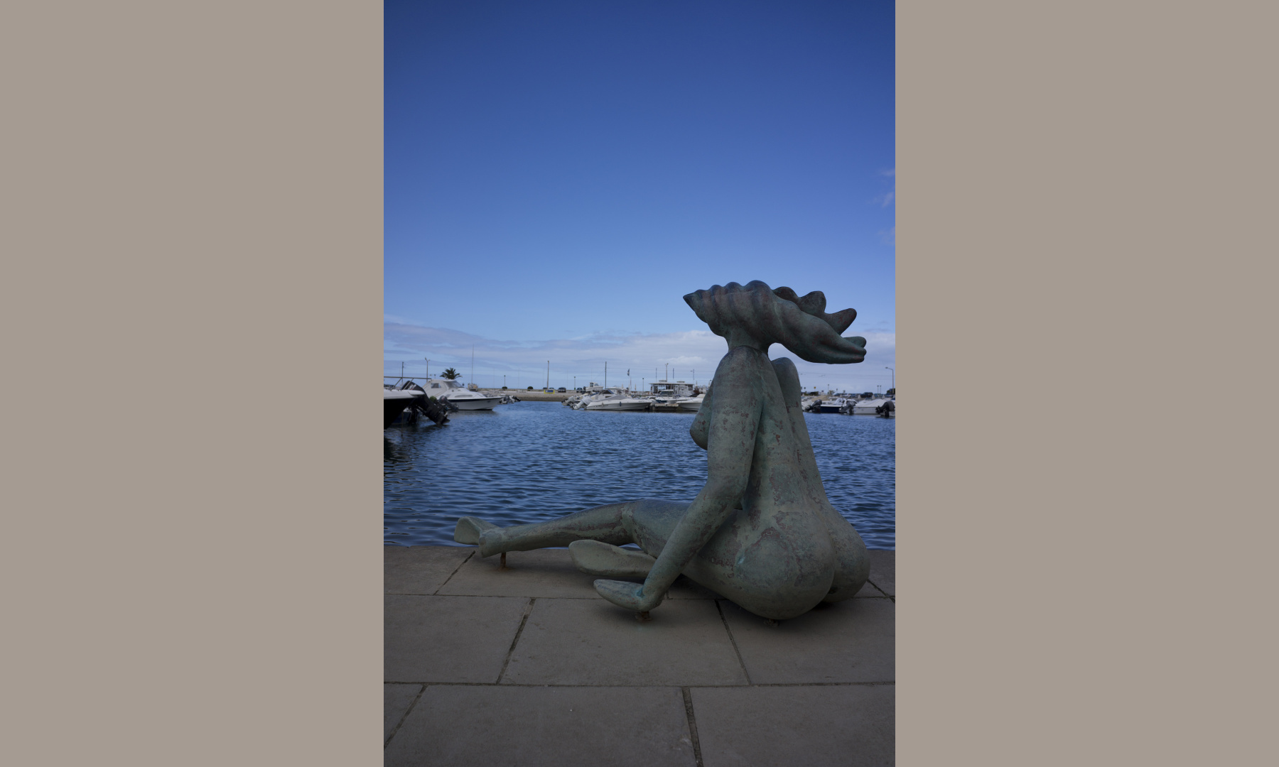 A sculpture at the port of Faro, Portugal A sculpture at the port of Faro, Portugal