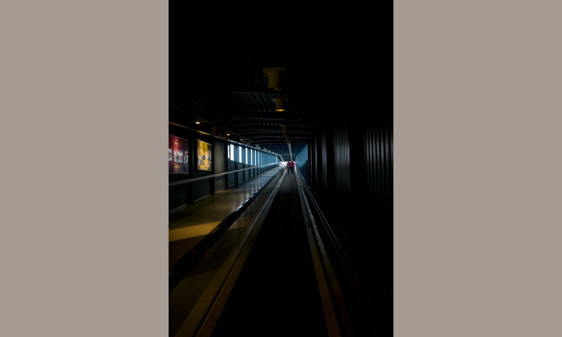 A tunnel at a train station in Stockholm, Sweden A tunnel at a train station in Stockholm, Sweden