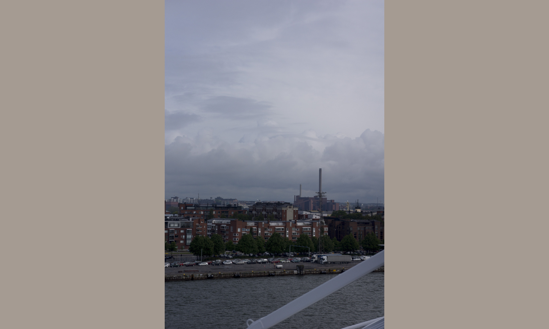 Arriving with the ferry in Helsinki. Arriving with the ferry in Helsinki.