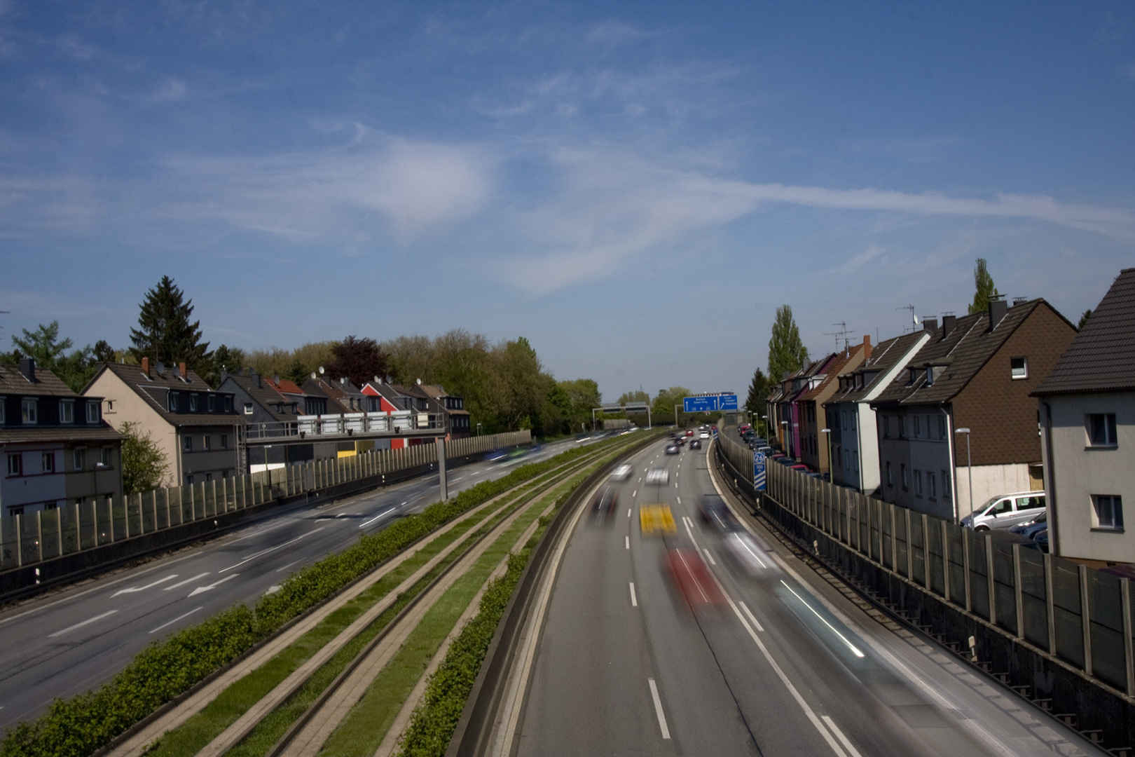 A40 from pedestrian bridge A40 from pedestrian bridge