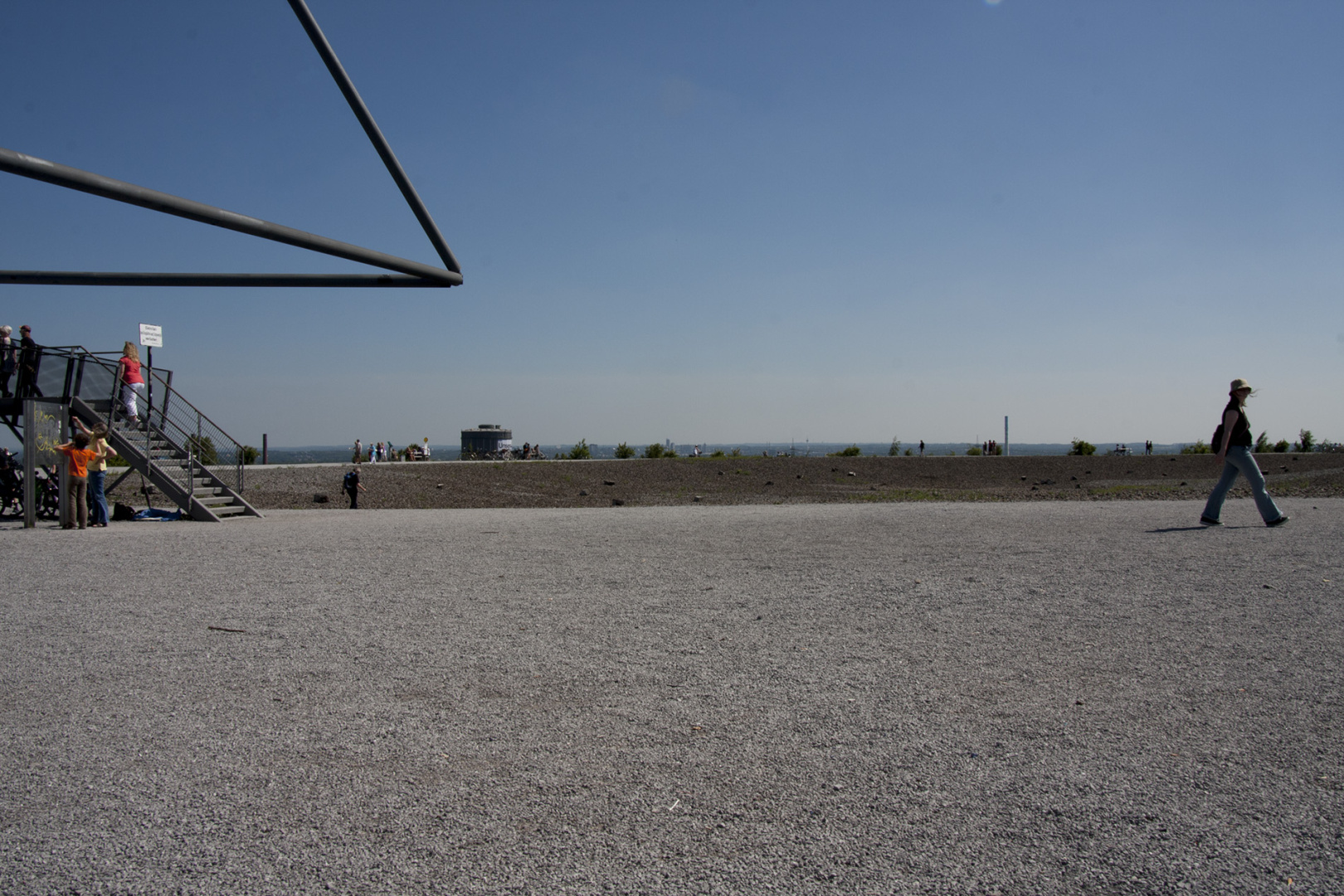 At the top of Halde Beckstraße, Germany At the top of Halde Beckstraße, Germany