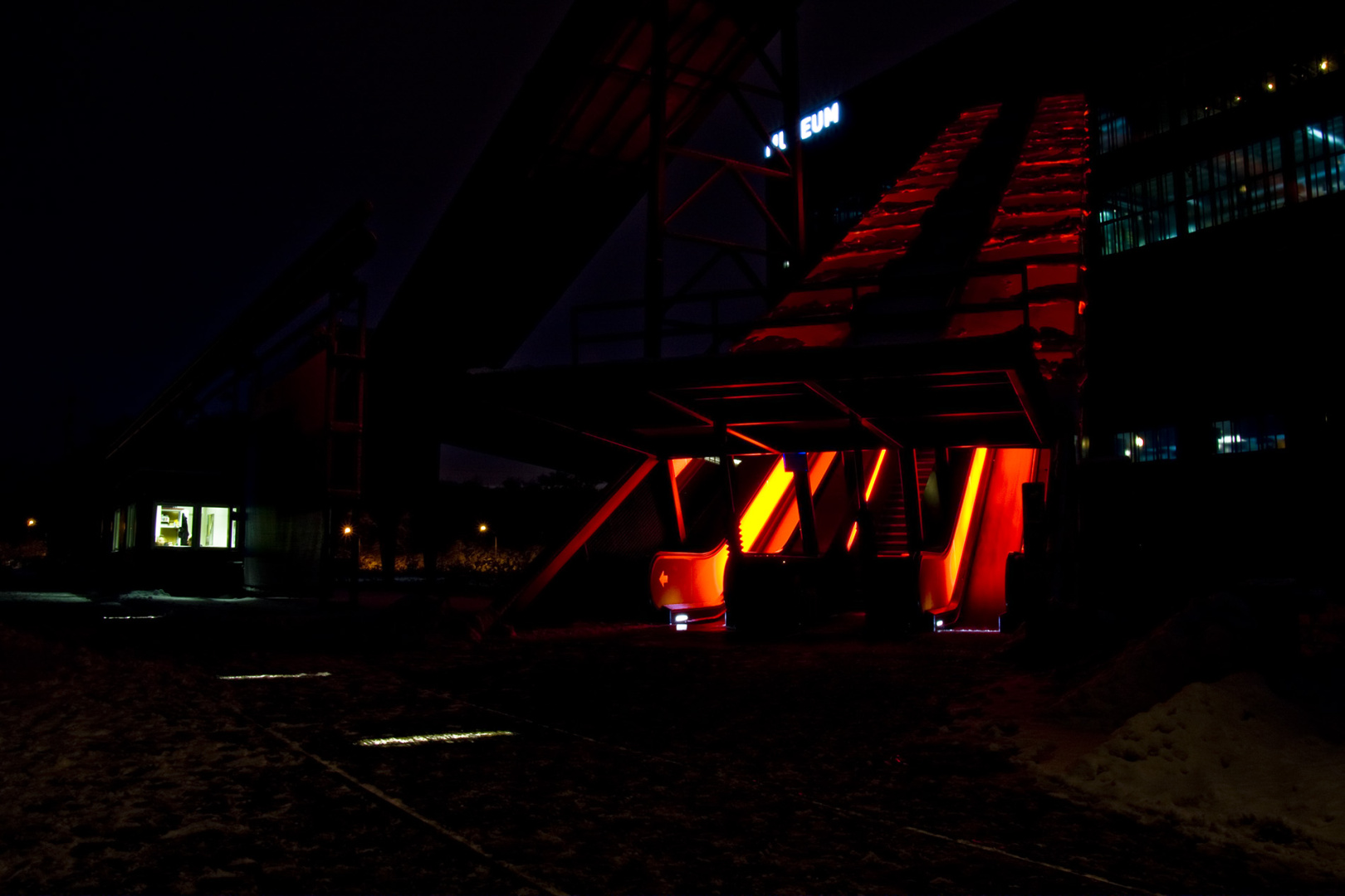 The orange stairs at the Ruhr Museum, Germany The orange stairs at the Ruhr Museum, Germany