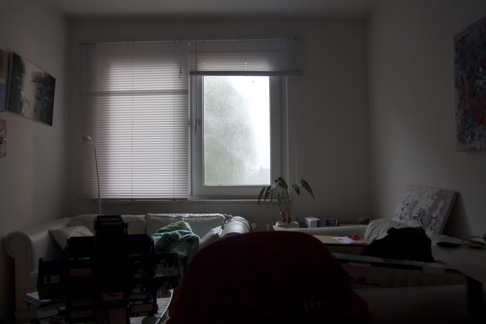 A room with a view during a rainy day A room with a view during a rainy day