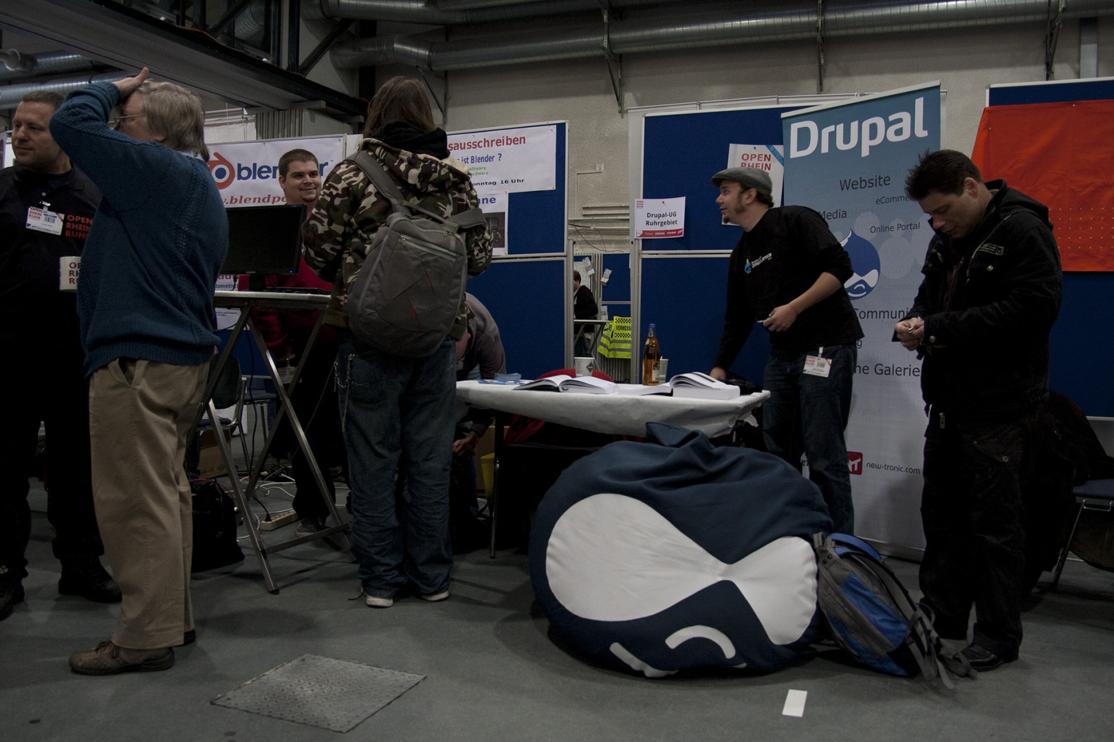 Shot of the Drupal box at the Open Rhein Ruhr, Oberhausen, Germany Shot of the Drupal box at the Open Rhein Ruhr, Oberhausen, Germany
