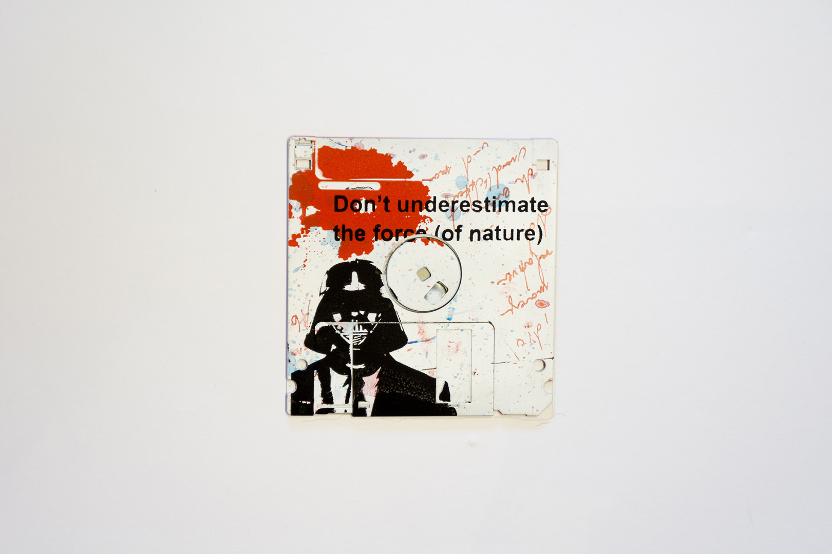 The force of nature - consumer critics at its best - printed on 3.5" Floppy Disk