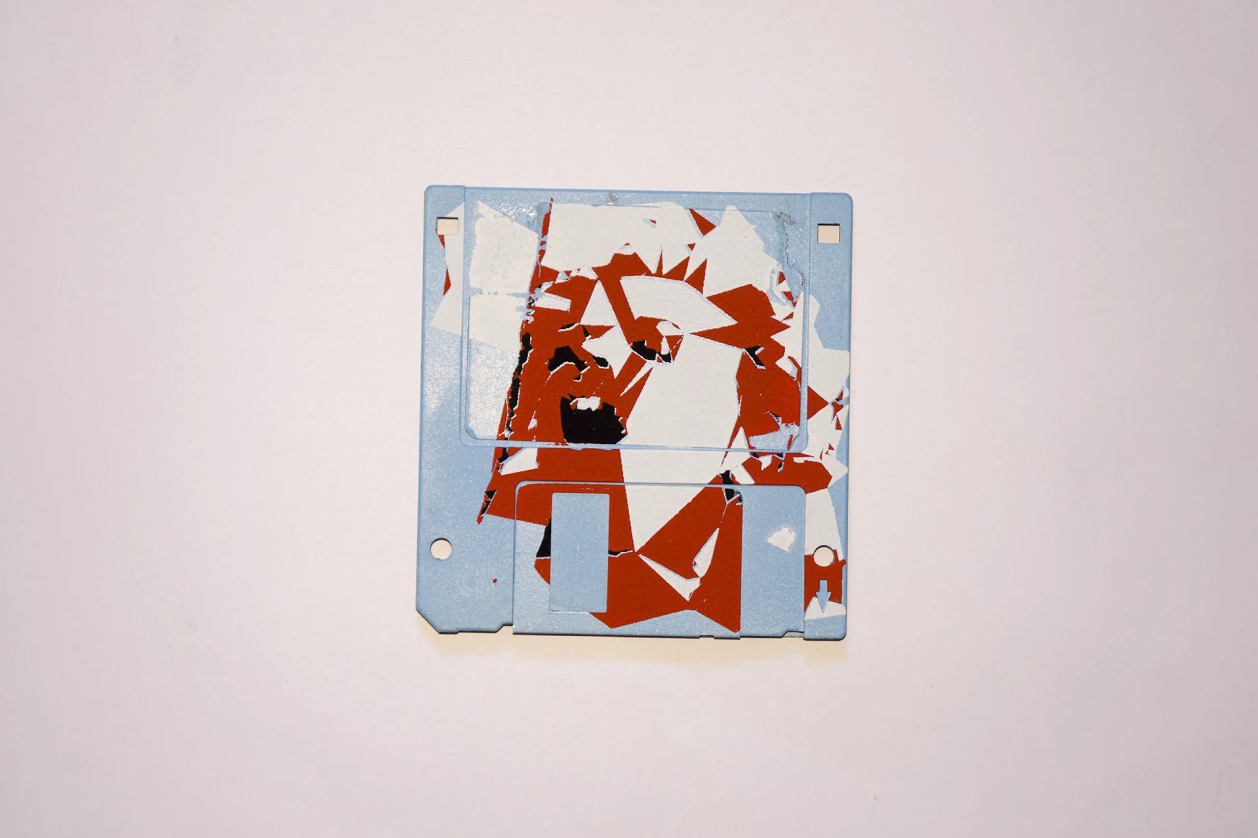 silk screened 3.5" floppy disk - artwork - from The Ladies series
