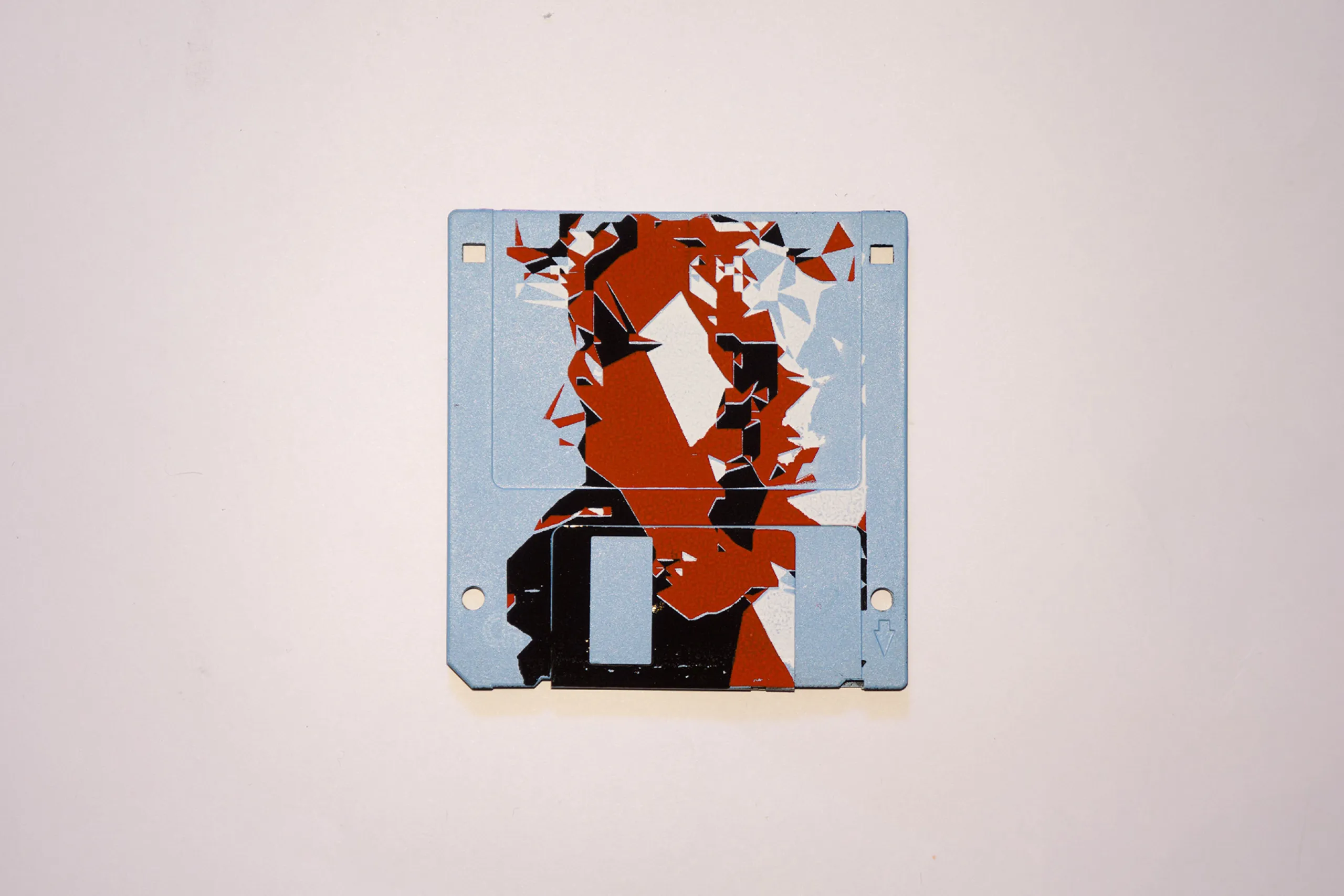 silk screened 3.5" floppy disk - artwork - from The Ladies series