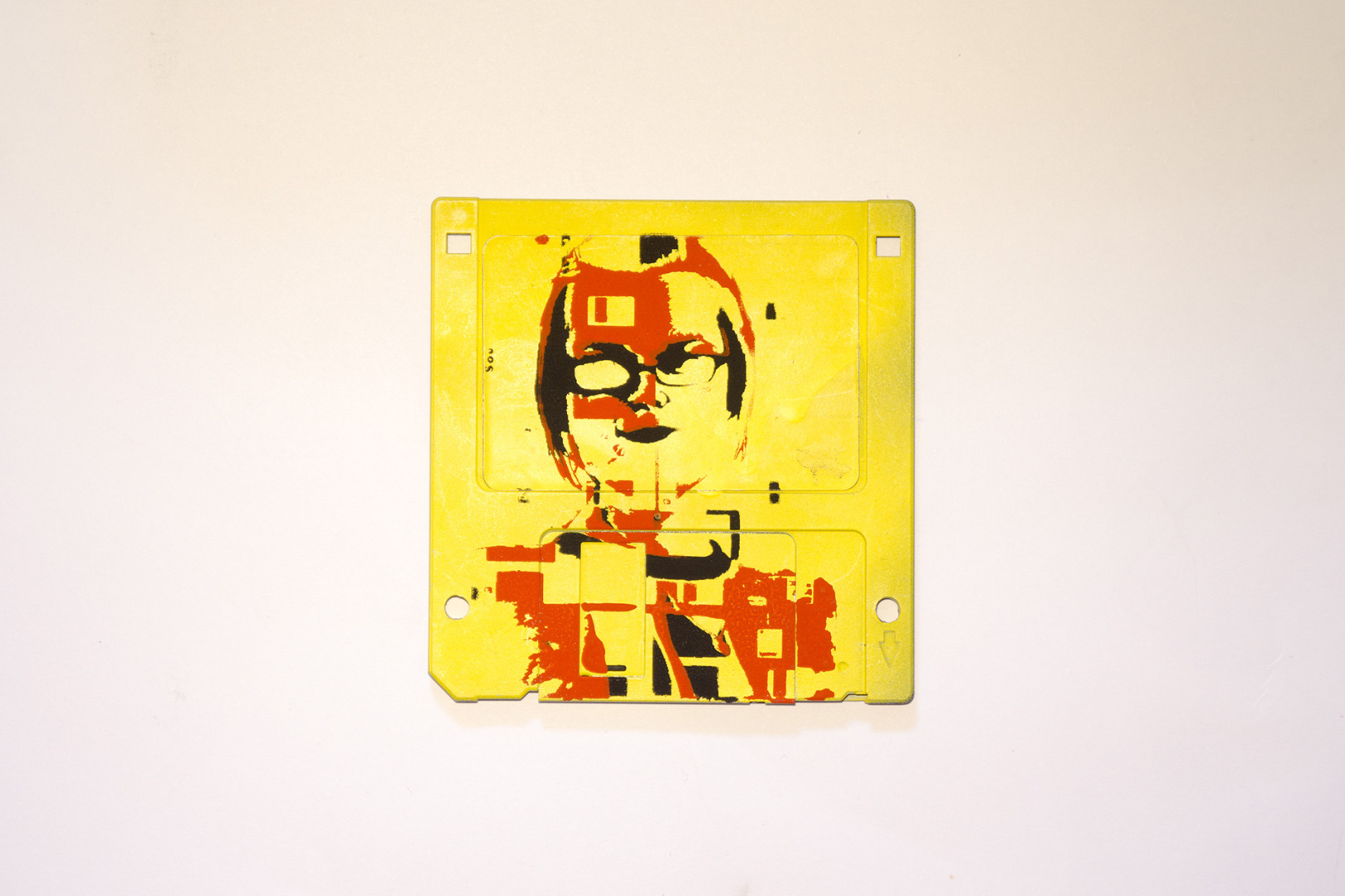 silk screened 3.5" floppy disk - artwork - Lumia II