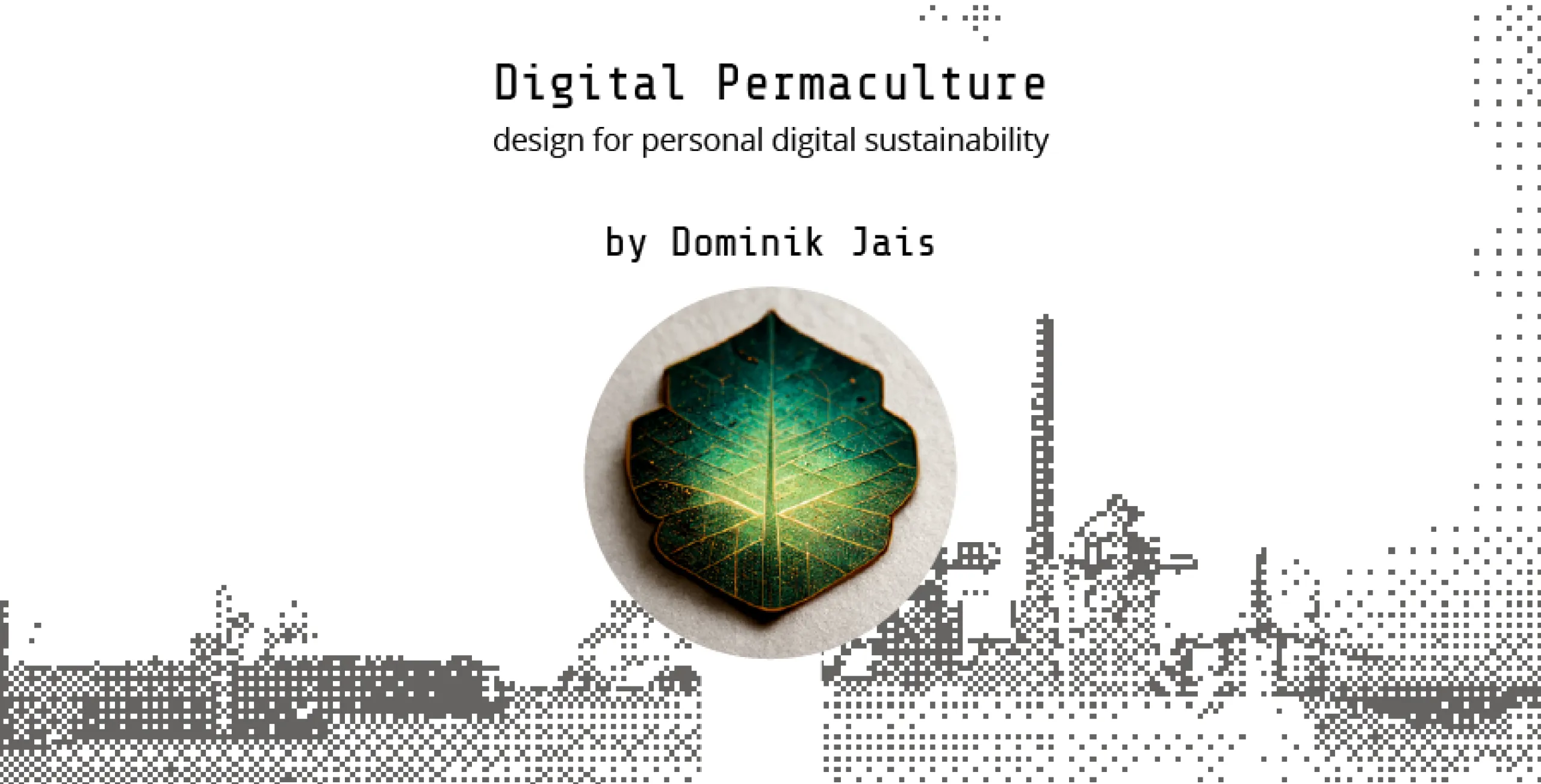 Digital Permaculture - design for personal sustainability - cover