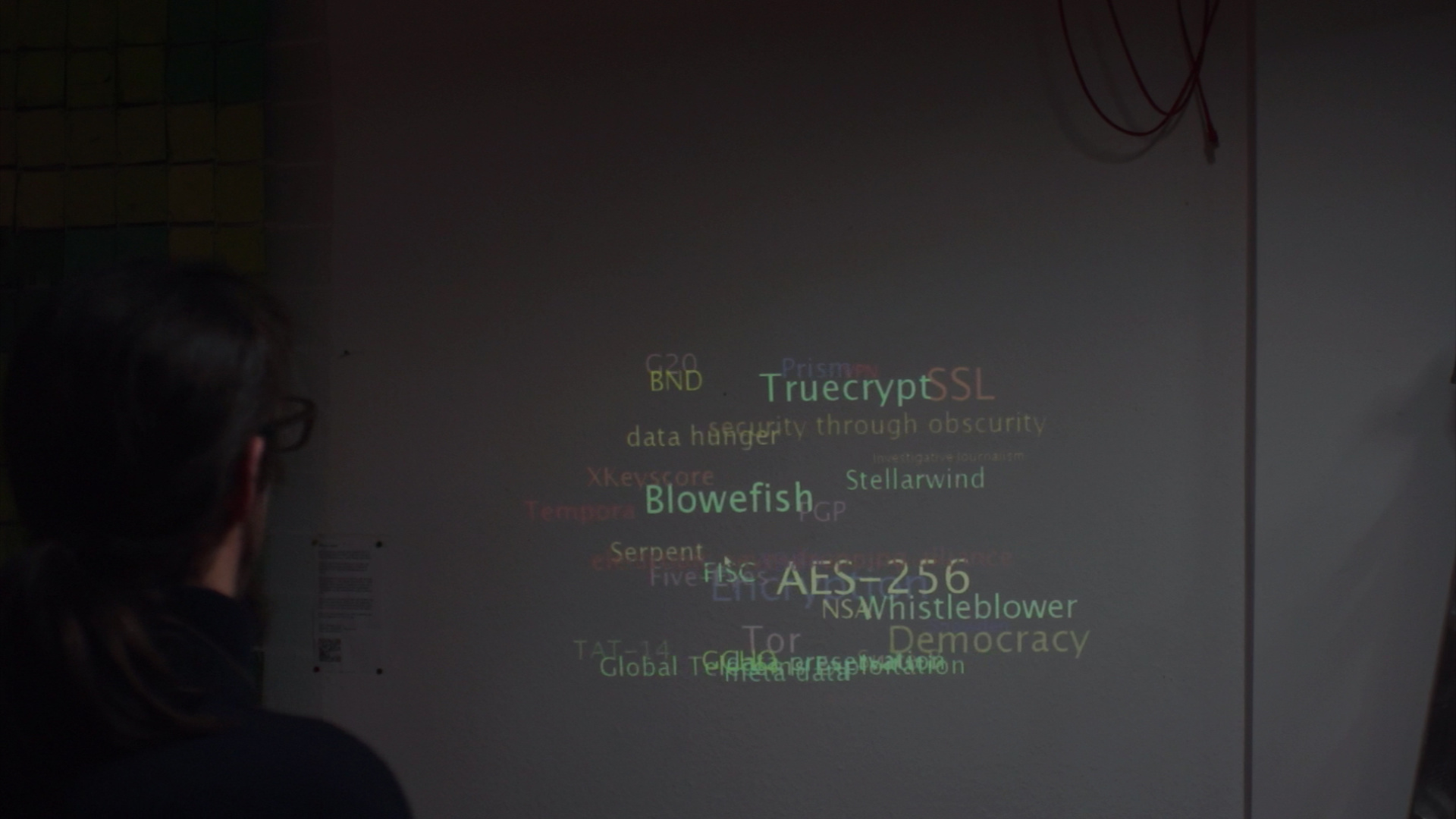 interactive installation about the Snowden whistle blowing scandal interactive installation about the Snowden whistle blowing scandal