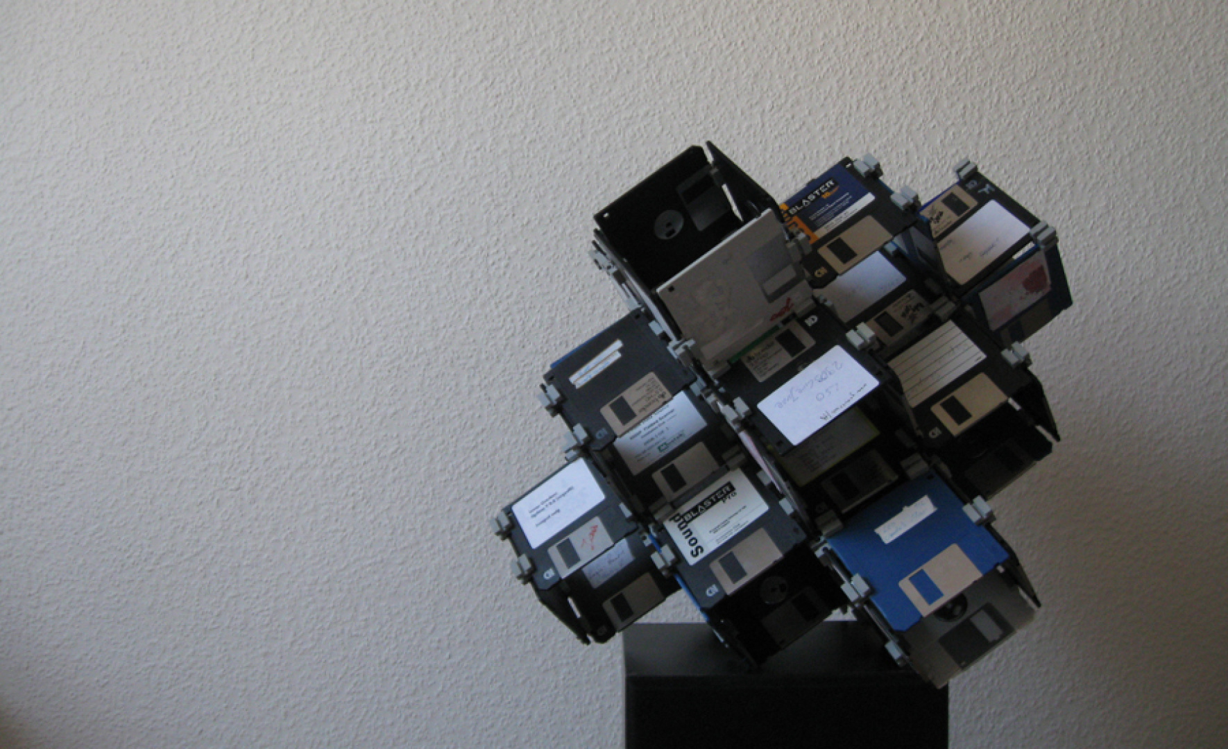 Floppy Disc Sculpture by Dominik Jais Floppy Disc Sculpture by Dominik Jais