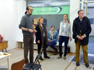 opening the exhibtion viisikko by Dominik Jais at the Produzentengalerie Karo Kunst in der Kasteienstraße opening the exhibtion viisikko by Dominik Jais at the Produzentengalerie Karo Kunst in der Kasteienstraße