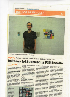 Article at Sydän-Hämeen Lehti about Dominik Jais Article at Sydän-Hämeen Lehti about Dominik Jais