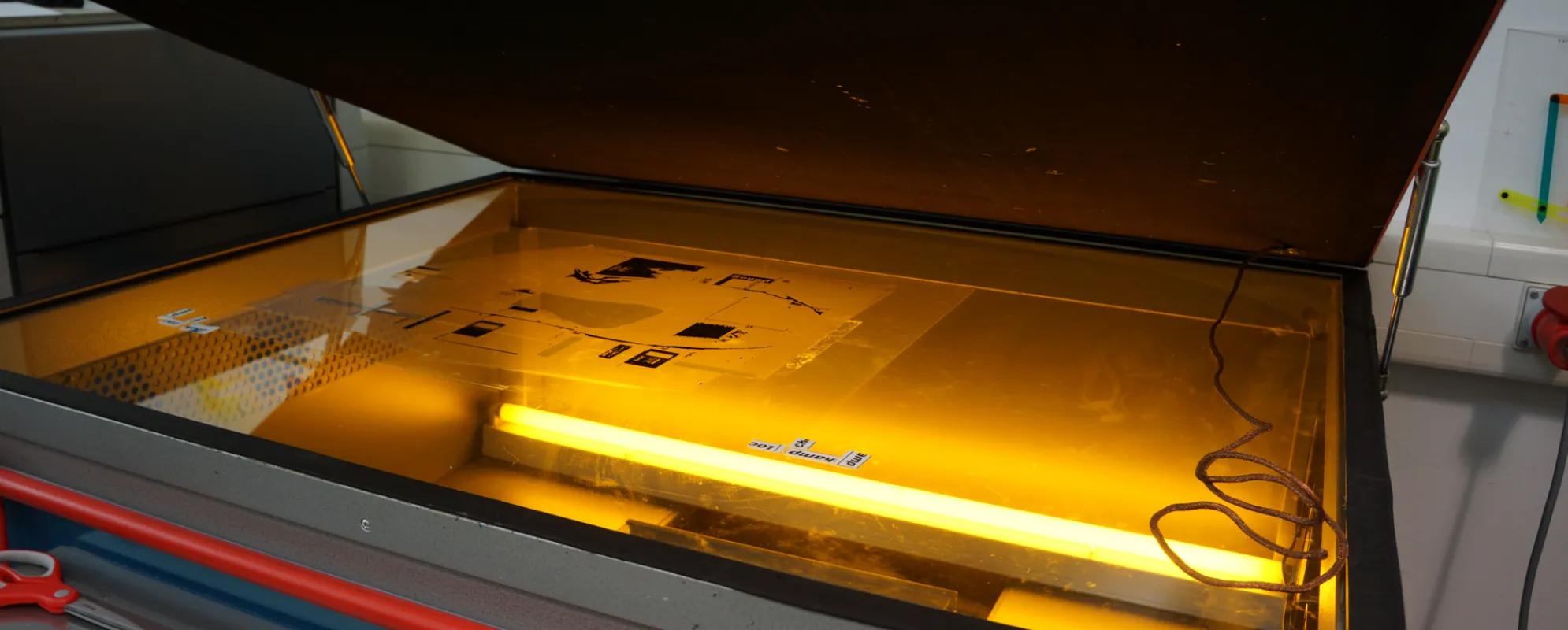Silk screening of Lumia - revelation wit UV light