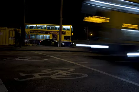 Dublin Bus at night Dublin Bus at night