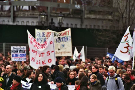 Studentenprotest in Berlin