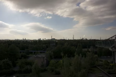 The duisburg skyline