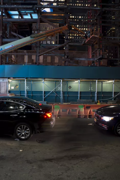 Cars passing by at the streets of New York while they vanish into thin air. Cars passing by at the streets of New York while they vanish into thin air.