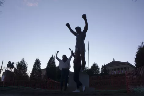 The Rocky Monument in Philadelphia, USA