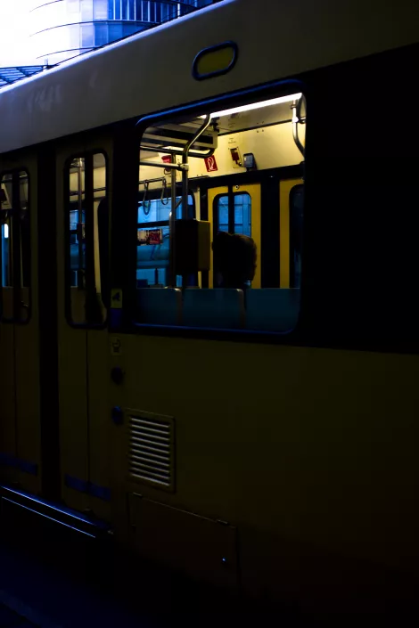 A tram passing by at the Aalto Theater in Essen A tram passing by at the Aalto Theater in Essen