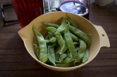 First peas