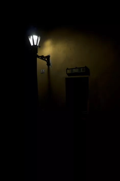 a dark alley in Tallin