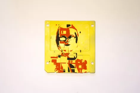 silk screened 3.5" floppy disk - artwork - Lumia II