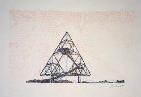 Tetrahedron - Ruhrgebiet art by Dominik Jais - contemporary artwork