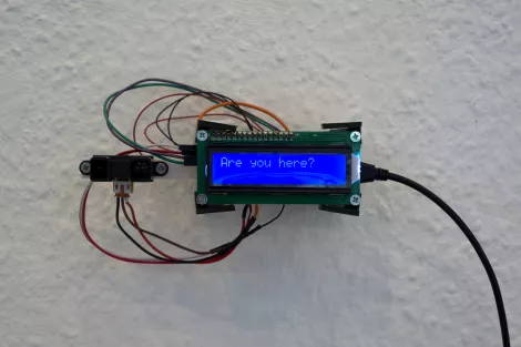 interactive installation using LCD + Arduino