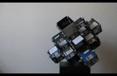 Floppy Disc Sculpture by Dominik Jais