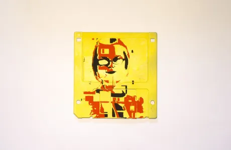 silk screened 3.5" floppy disk - artwork - Lumia II