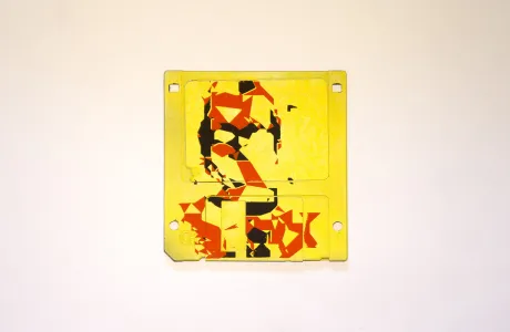 silk screened 3.5" floppy disk - artwork - Lumia III