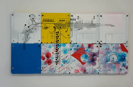 Uzi II - modern contemporary artwork - silk screen