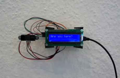 interactive installation using LCD + Arduino