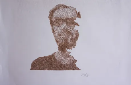 Self portait of artist Dominik Jais